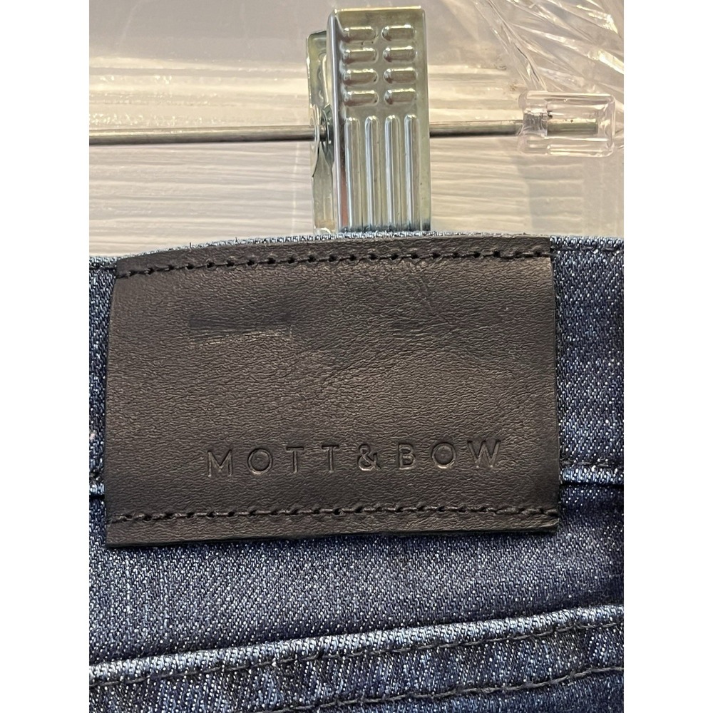 Mott & Bow Wooster Slim Fit Jeans Men 34x30 Dark Wash Indigo Blue Stretch - Picture 3 of 8